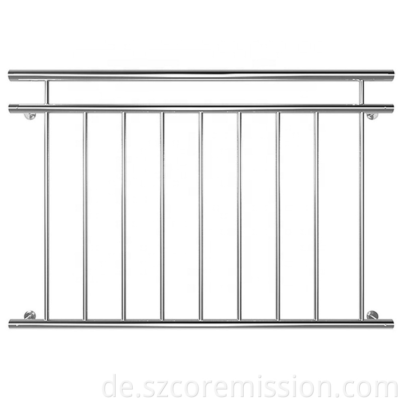 French Stainless Steel Railing Design Balcony Fence